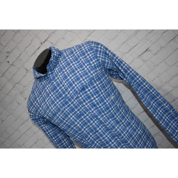 Mountain Khakis Shirt Mens Size Large Performance Camping Fishing Blue Vented - Picture 1 of 7